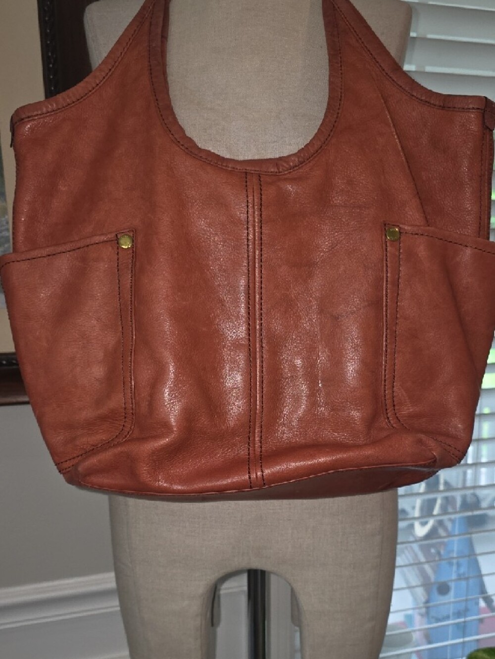 Frye Brown Leather Tote Bag - Picture 7 of 13